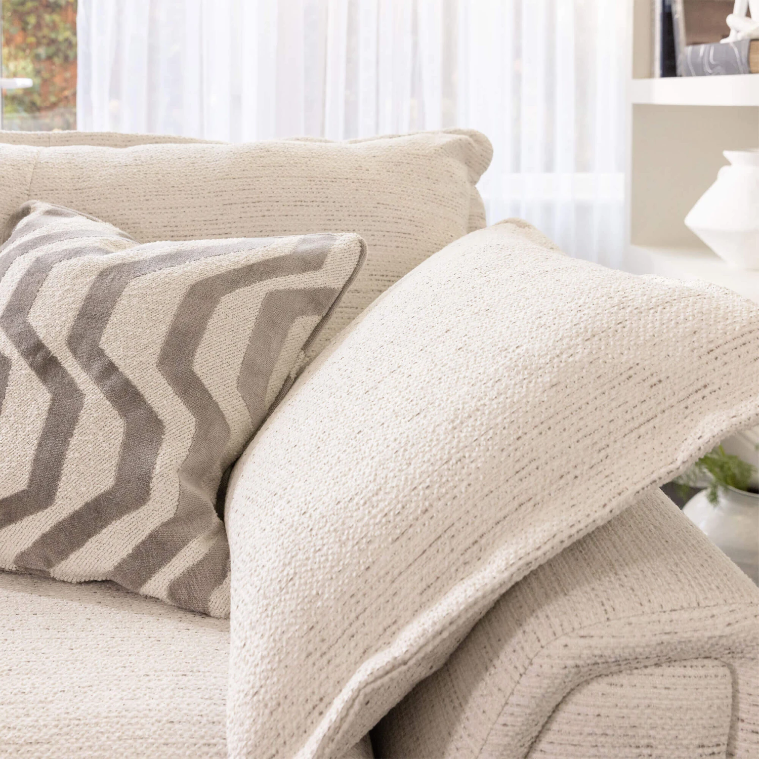 Tianna Avana Cream Fabric 3 Seater Sofa 5 Tianna Avana Cream Fabric 3 Seater Sofa - Image 3