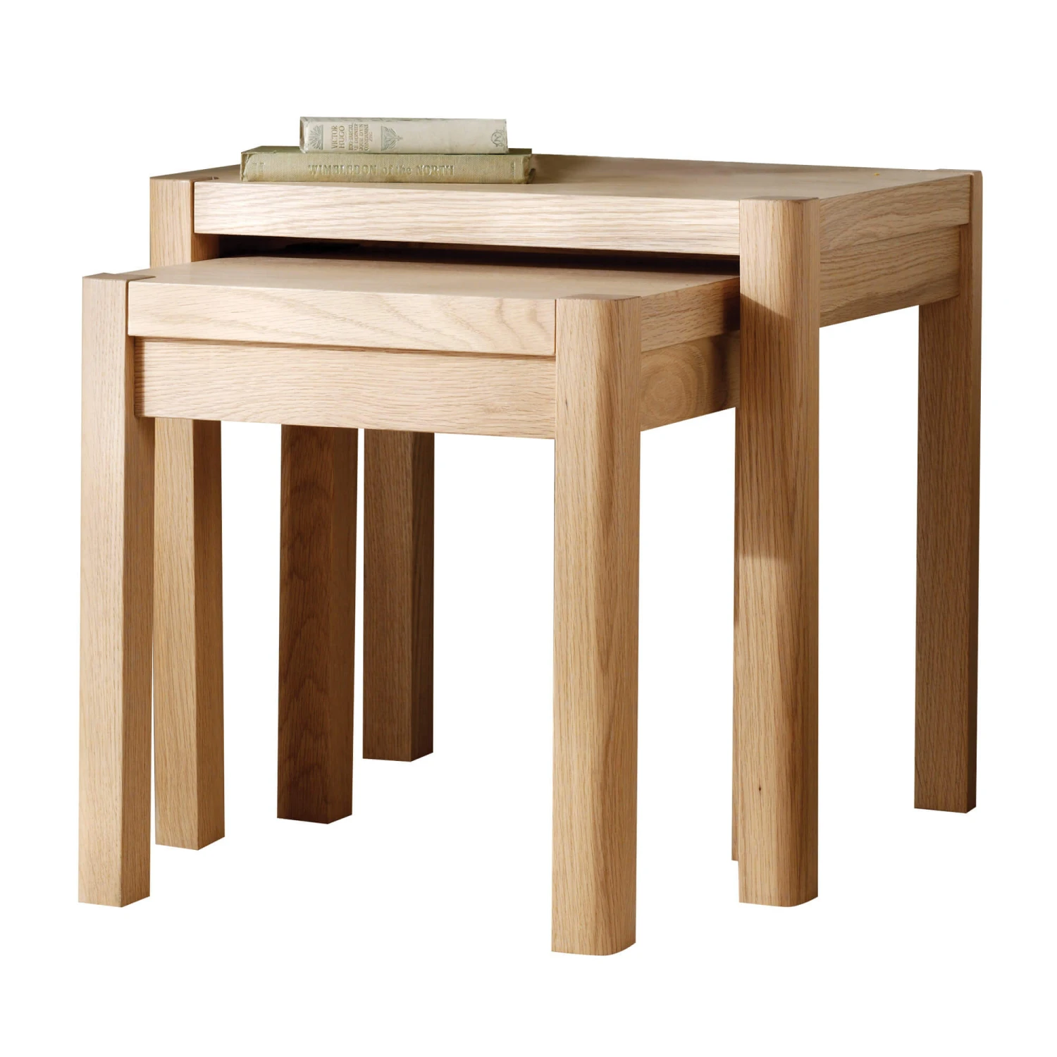 Stockholm Light Oak Nest Of 2 Tables 4 Stockholm Light Oak Nest Of 2 Tables - Image 2