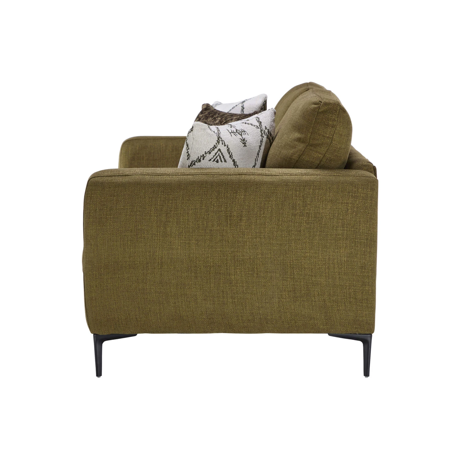 Isabella Olive Green Fabric Grand Sofa 5 Isabella Olive Green Fabric Grand Sofa - Image 3