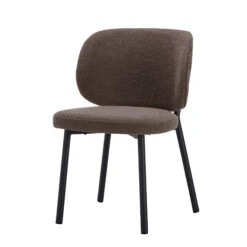 Aarhus Extending Oak Dining Table With 6 Sofia Brown Boucle Dining Chairs -Housing Units Shop 4cd0ce143976757d5ef1f656f7723fd4