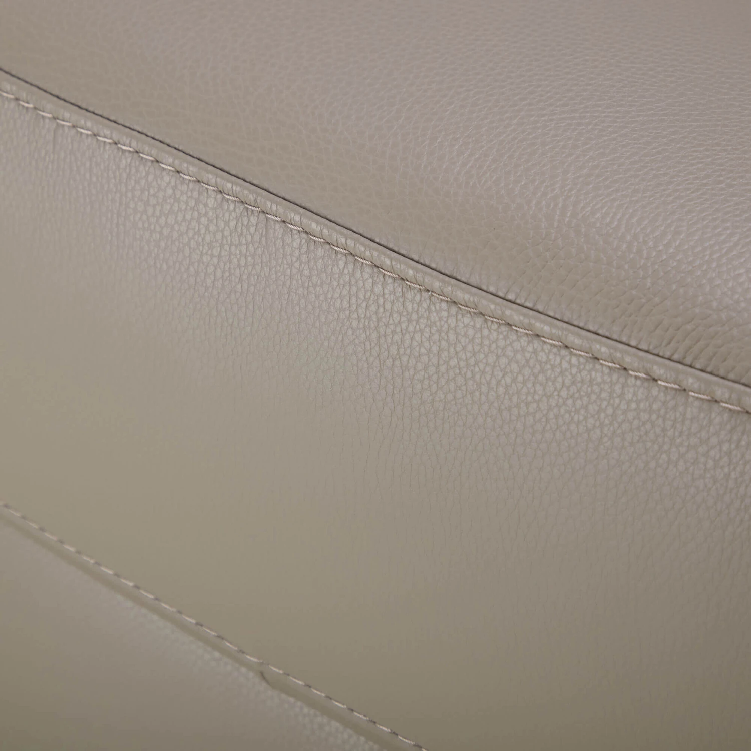 Mario Taupe Leather 3 Seater Sofa 8 Mario Taupe Leather 3 Seater Sofa - Image 6