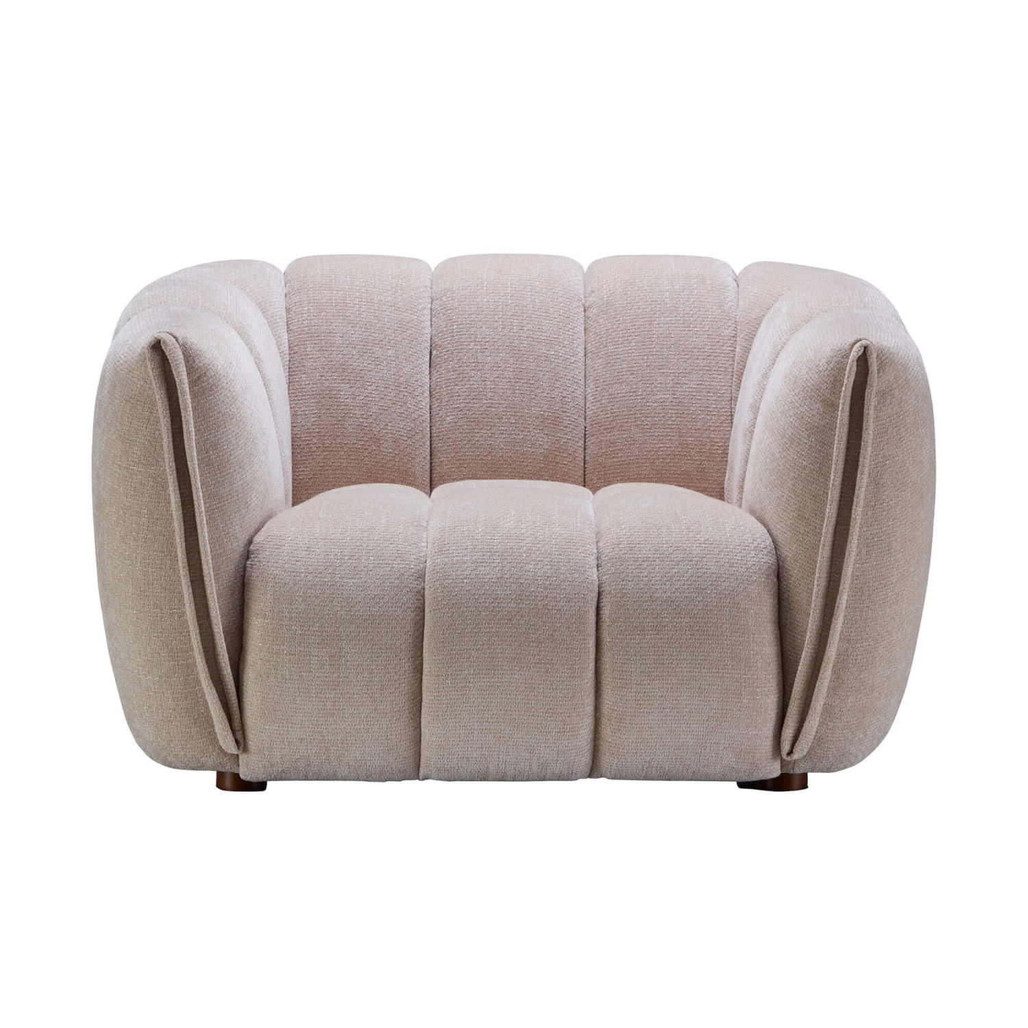 Claudia Cream Fabric Armchair 4 Claudia Cream Fabric Armchair - Image 2