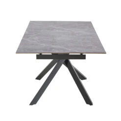 Rossini Extending Dining Table And 6 Toby Light Grey Velvet Dining Chairs -Housing Units Shop 512ea184c01055feef450c7557b79107