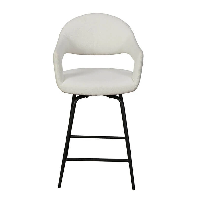 Jenny Counter Bar Stool In Misty Boucle 4 Jenny Counter Bar Stool In Misty Boucle - Image 2