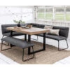 Malmo Reclaimed Timber 135cm Dining Table, Clarence Grey Right-Hand Corner & Single Bench 1 Malmo Reclaimed Timber 135cm Dining Table, Clarence Grey Right-Hand Corner & Single Bench -Housing Units Shop 52db8fb8a7f5cb3324bcf8ca72c902bd 1