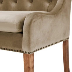 Jacob 200cm Taupe Velvet Button Back Bench -Housing Units Shop 54889915f697b1db48fd13c67603e54c