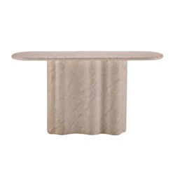 Novara Travertine Effect Console Table -Housing Units Shop 550066e11a3bf0c3075c9ad9a9886aed
