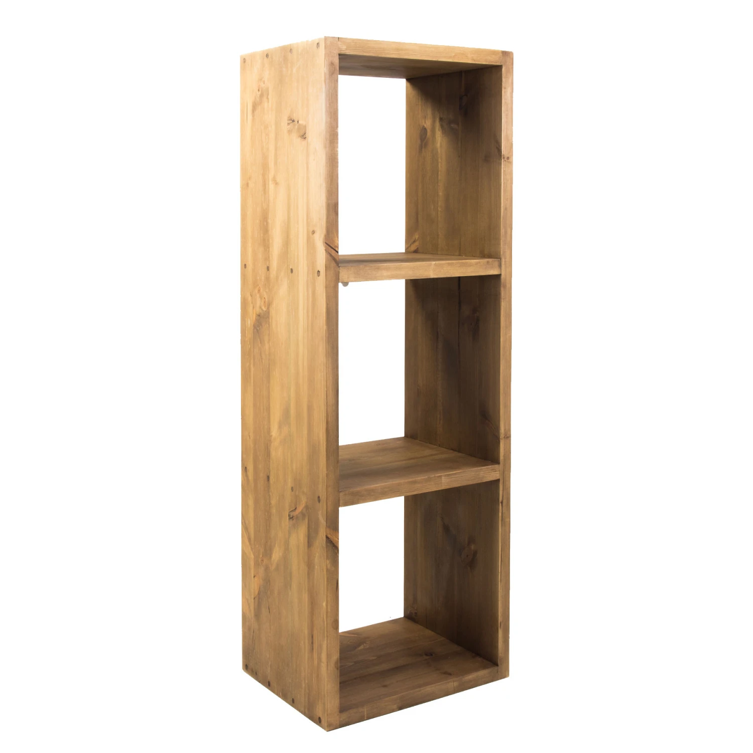 Old Wood Reclaimed Timber Indiana Brown Three Storage Cube 4 Old Wood Reclaimed Timber Indiana Brown Three Storage Cube - Image 2