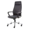 Bala Black Faux Leather High-Back Office Chair -Housing Units Shop 56c328814c30e24726e1b4b9dbb6d57b