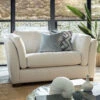 Julietta Mikah Daisy Cream Fabric Cuddler Sofa -Housing Units Shop 5765dbefd94997debd40216996b04616