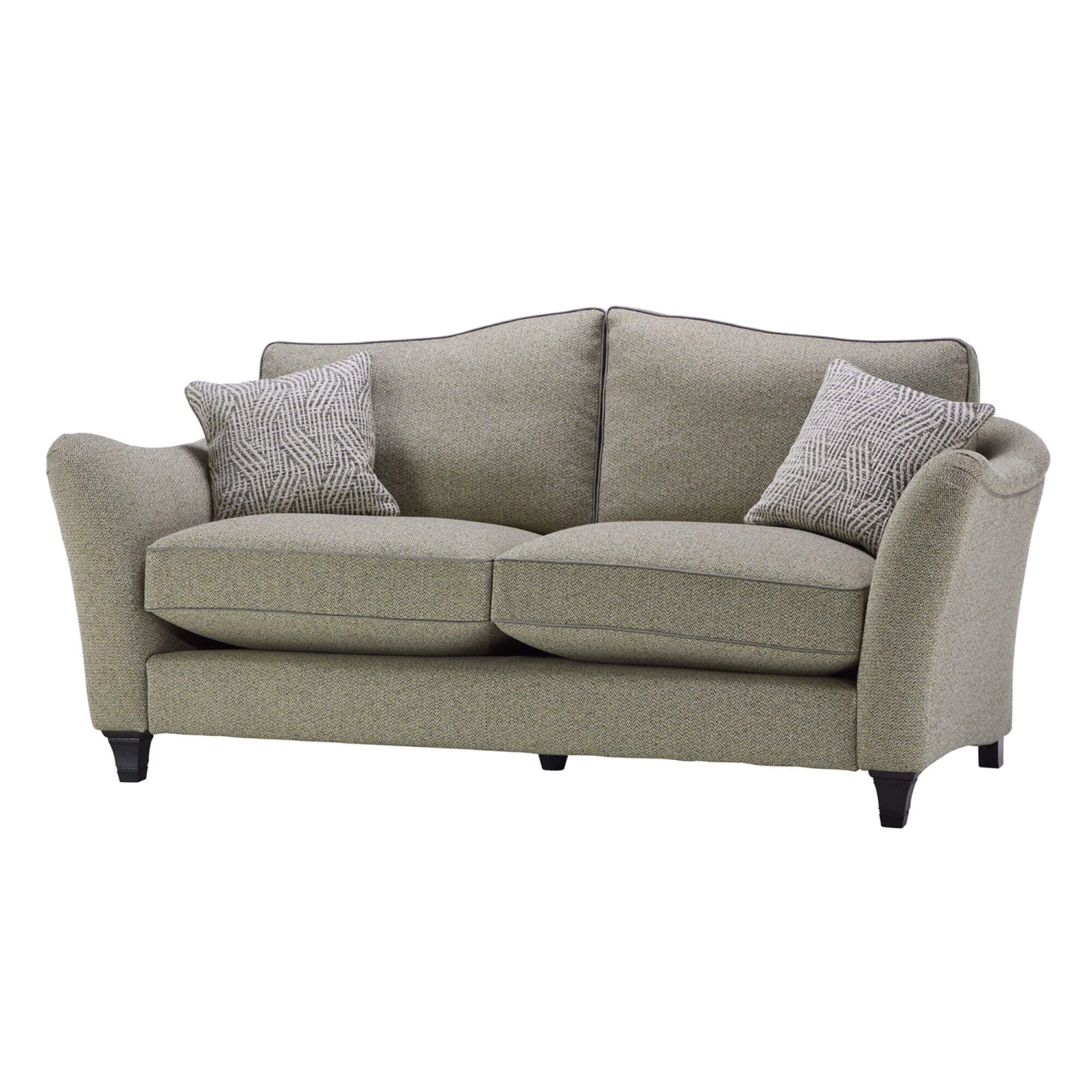 Parker Knoll Harriet Forest Green Fabric Large 2 Seater Formal Back Sofa 4 Parker Knoll Harriet Forest Green Fabric Large 2 Seater Formal Back Sofa - Image 2