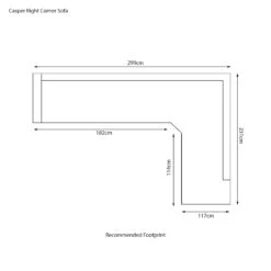Casper Grey Fabric Corner Sofa (Right) -Housing Units Shop 59658d491e50878559d464939806efd0