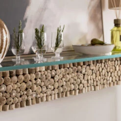 Naturalis Wood And Glass Console Table -Housing Units Shop 5a097c0a6b1a6e1ccbc9d966b0cb0d1e