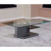 Venjakob Linear Matt Slate Grey Glass Top Coffee Table -Housing Units Shop 5a18eabc4cf1622daae97614c8f6f891