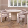 Albana 120cm Round Travertine Effect Dining Table -Housing Units Shop 5b92ee8203724906f1355e799589804c