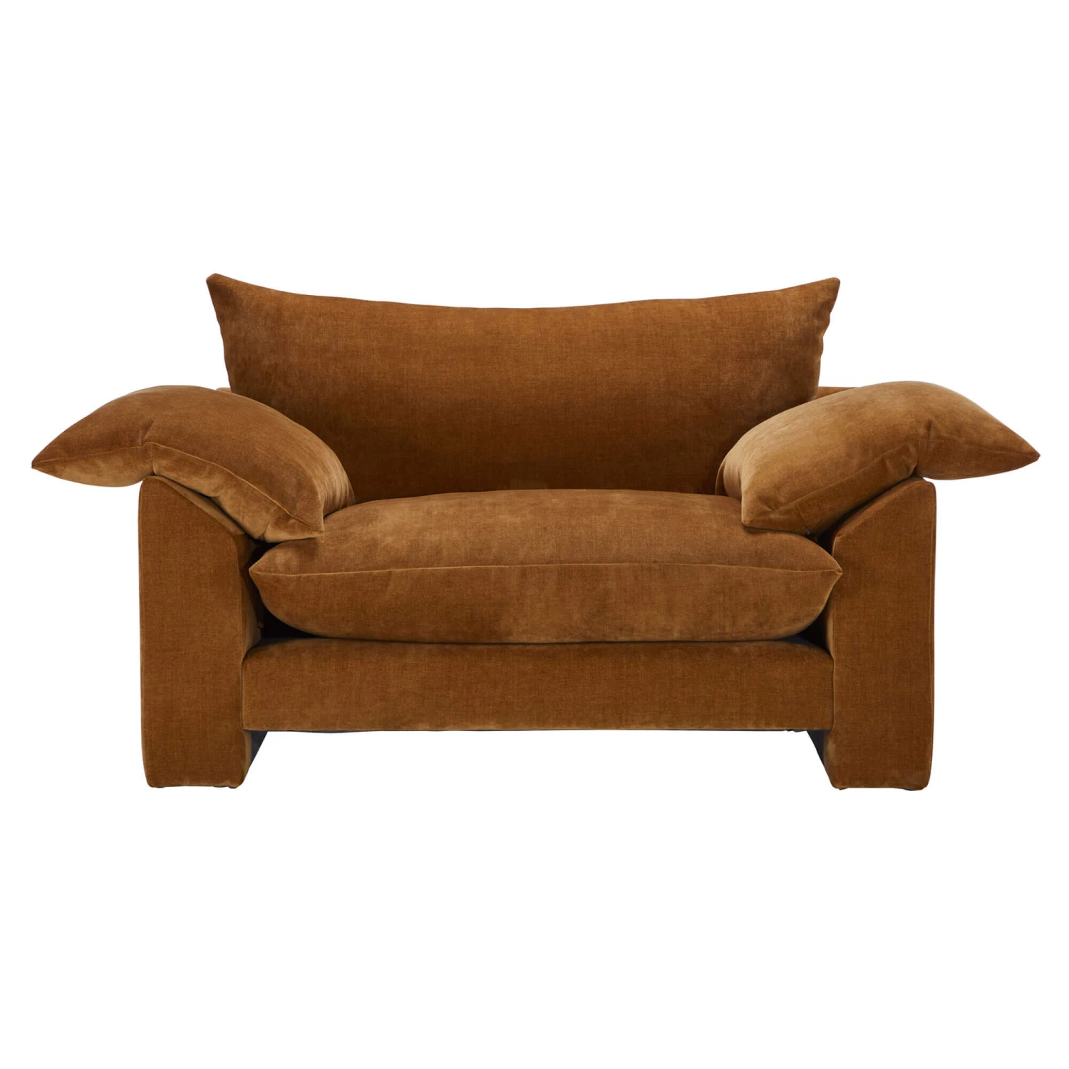Sabrina Dusk Cinnamon Fabric Snuggler Sofa 4 Sabrina Dusk Cinnamon Fabric Snuggler Sofa - Image 2
