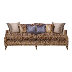 Duresta Hornblower Imperial Gold Fabric 3 Seater Sofa