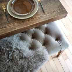 Jacob 200cm Taupe Velvet Straight Dining Bench -Housing Units Shop 5cb24c7718172ded84bec482d229ea94