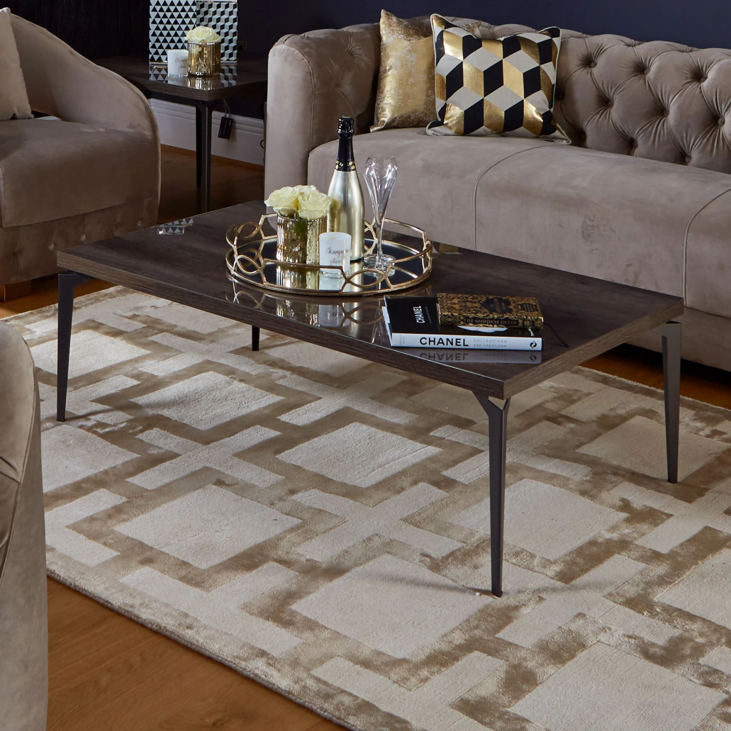 Medina High Gloss Rectangular Coffee Table 4 Medina High Gloss Rectangular Coffee Table - Image 2