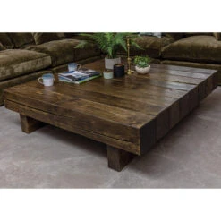 Valmiera Reclaimed Wood 140cm Log Coffee Table