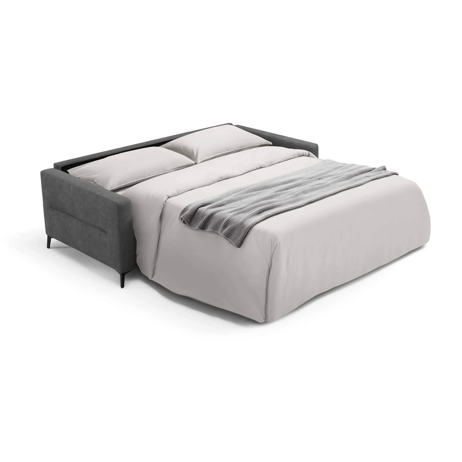 Karma Grey Fabric 3 Seater Sofa Bed 4 Karma Grey Fabric 3 Seater Sofa Bed - Image 2