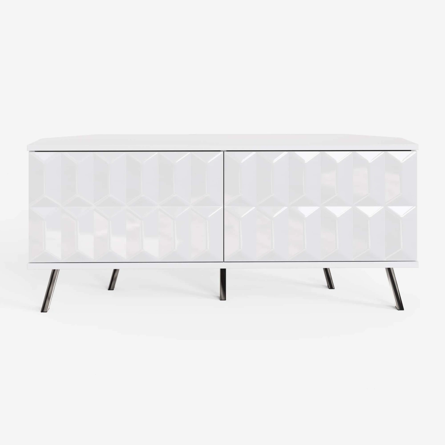 Frank Olsen Elevate White LED And Intelligent Eye Corner TV Unit 4 Frank Olsen Elevate White LED And Intelligent Eye Corner TV Unit - Image 2