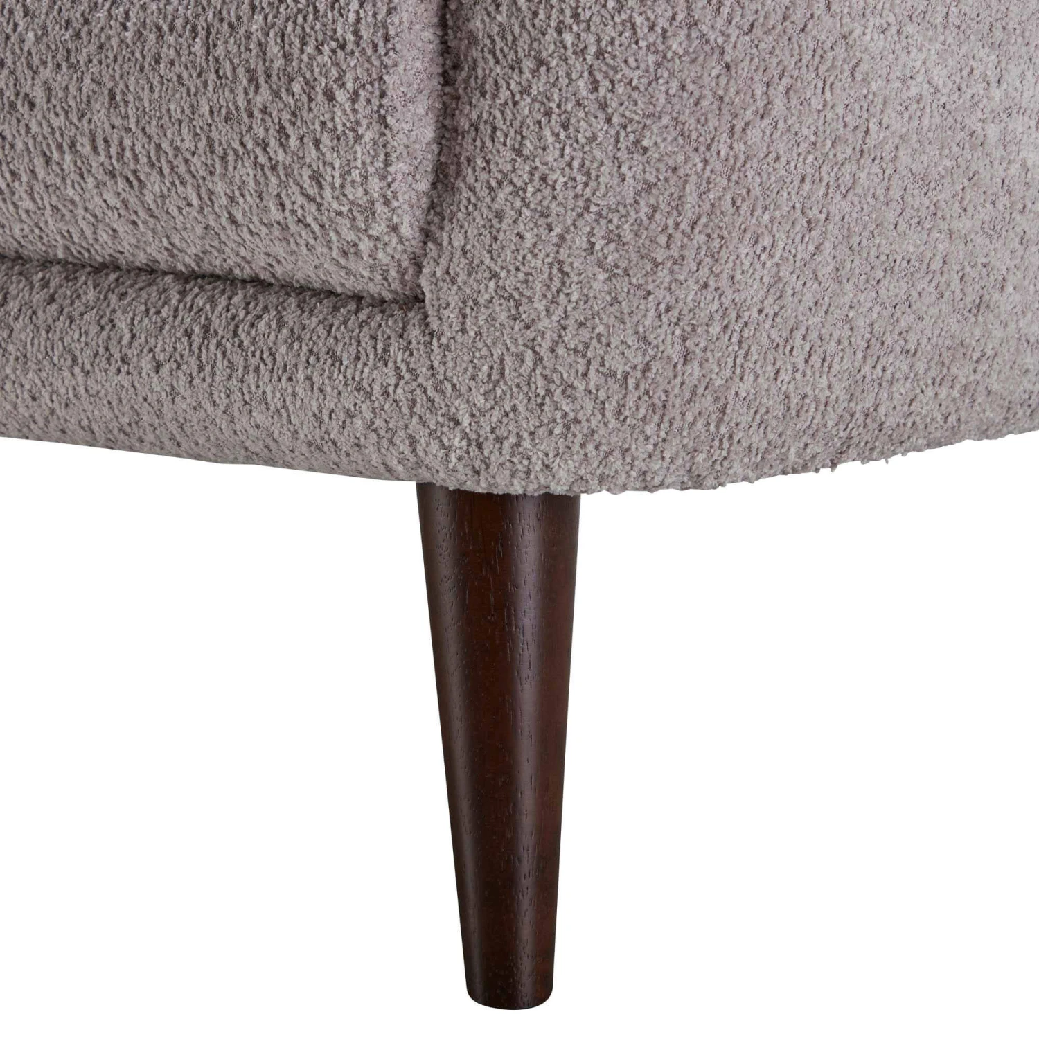 Adrienne Grey Boucle Fabric Loveseat 5 Adrienne Grey Boucle Fabric Loveseat - Image 3