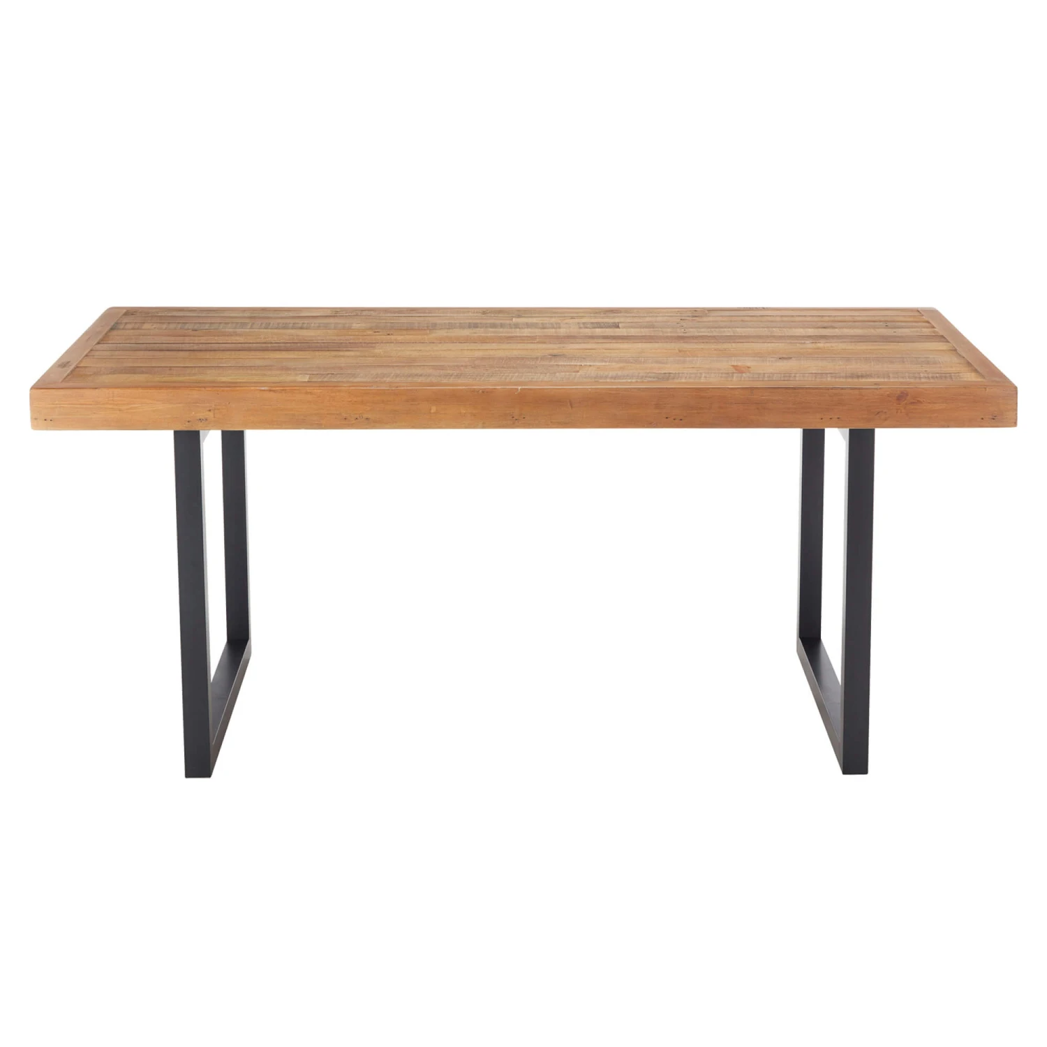 Malmo Reclaimed Timber 180cm Dining Table And 6 Brown Kiara Dining Chairs 6 Malmo Reclaimed Timber 180cm Dining Table And 6 Brown Kiara Dining Chairs - Image 4