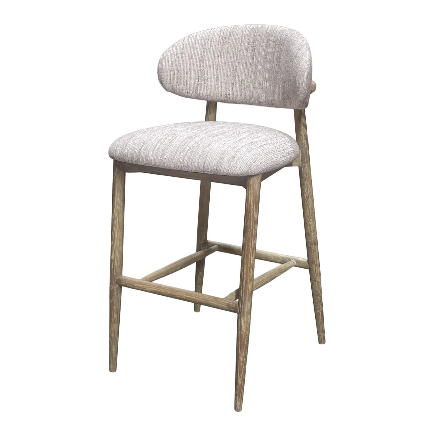 Perlita Cream Fabric Bar Stool 3 Perlita Cream Fabric Bar Stool