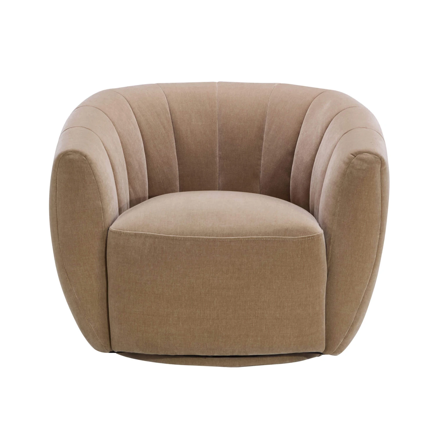 Lara Fawn Fabric Swivel Chair 4 Lara Fawn Fabric Swivel Chair - Image 2