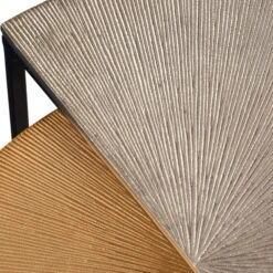 Libra Starburst Silver & Gold Nest Of 2 Semi-Circle Side Tables 10 Libra Starburst Silver & Gold Nest Of 2 Semi-Circle Side Tables -Housing Units Shop 641b4335070043074fa96302b68520e0