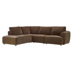 Arcadian Brown Fabric Left Hand Open Chaise Corner Sofa 10 Arcadian Brown Fabric Left Hand Open Chaise Corner Sofa -Housing Units Shop 64c0a46caf184ec94bcb7b4d302bfd33
