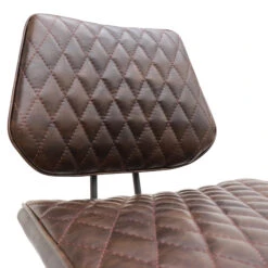 Kiara Dark Brown Counter Faux Leather Bar Chair -Housing Units Shop 65728ee1d2652f020a02882dd6a5dedd