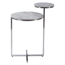 Kiara Marble Effect Side Table