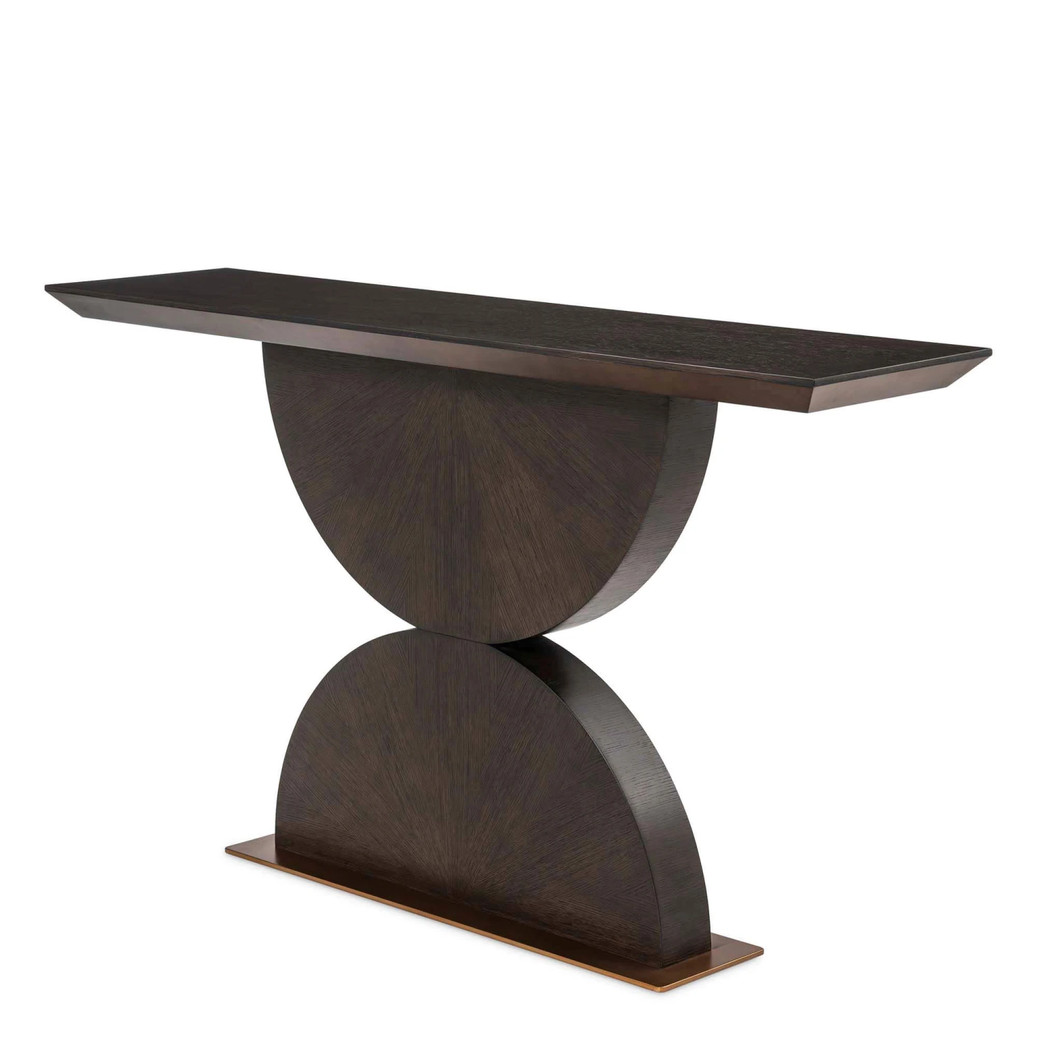 Eichholtz Spring Mocha Oak Veneer Console Table 6 Eichholtz Spring Mocha Oak Veneer Console Table - Image 4