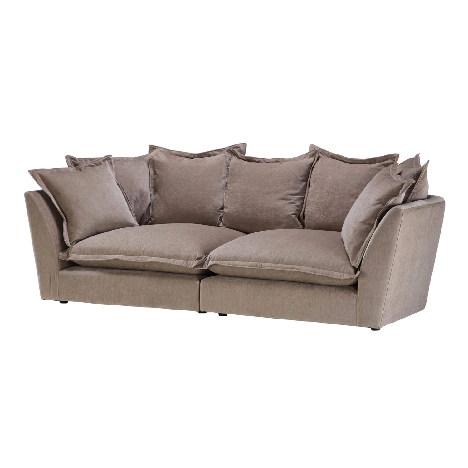 Nomad Dusk Latte Brown Fabric Large Split Pillow Back Sofa 4 Nomad Dusk Latte Brown Fabric Large Split Pillow Back Sofa - Image 2