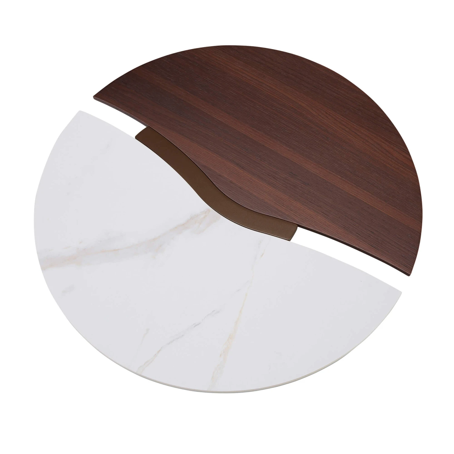 Bontempi Yang Medium Marble And Wood Coffee Table 4 Bontempi Yang Medium Marble And Wood Coffee Table - Image 2