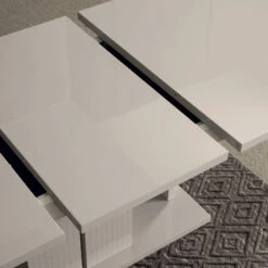 Caren High Gloss Pearl Line 160cm Extending Dining Table 12 Caren High Gloss Pearl Line 160cm Extending Dining Table -Housing Units Shop 683fea592e9605ec3aa4224b22d6b5f9