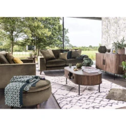 Annika Smoked Oak Slatted Round Side Table 19 Annika Smoked Oak Slatted Round Side Table -Housing Units Shop 68f74bae2d6b8e14e07d8219988ae0aa