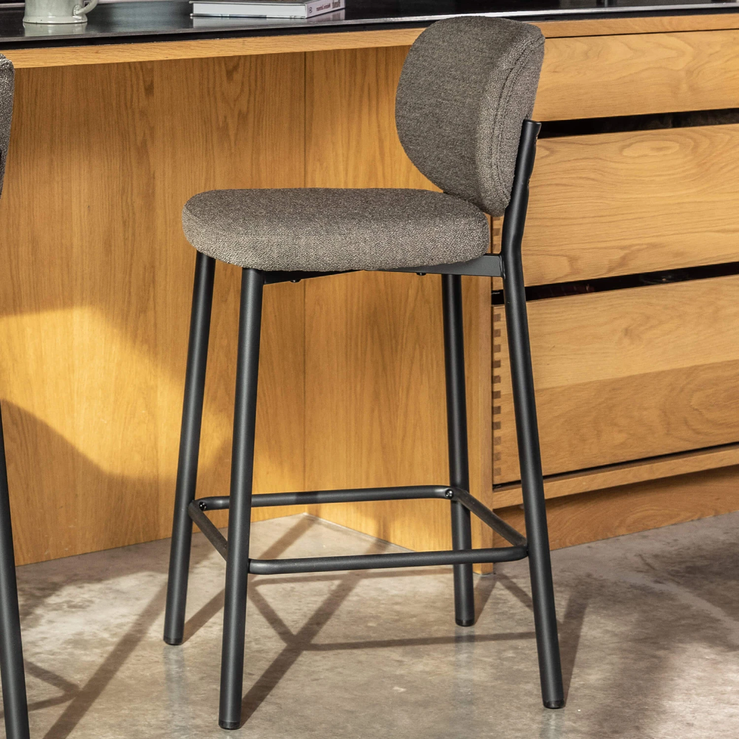 Sofia Brown Boucle Counter Bar Stool 3 Sofia Brown Boucle Counter Bar Stool