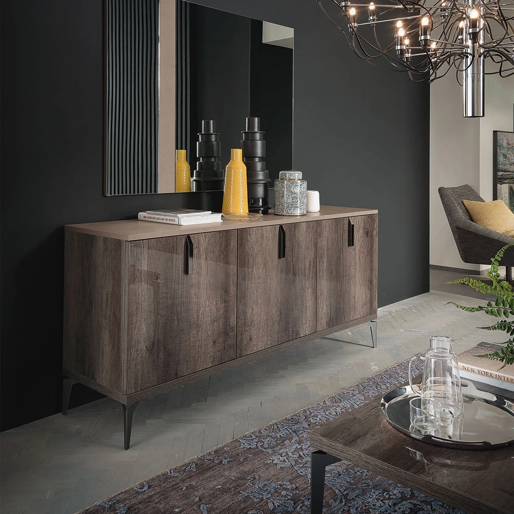 Medina High Gloss 138cm 3 Door Sideboard 3 Medina High Gloss 138cm 3 Door Sideboard