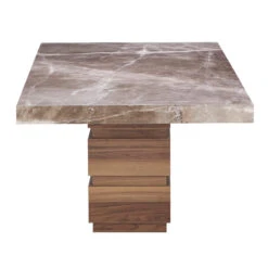 Goya 200cm Brown Marble Dining Table -Housing Units Shop 6a5dcf82418cd61df80cf7bf266bb825