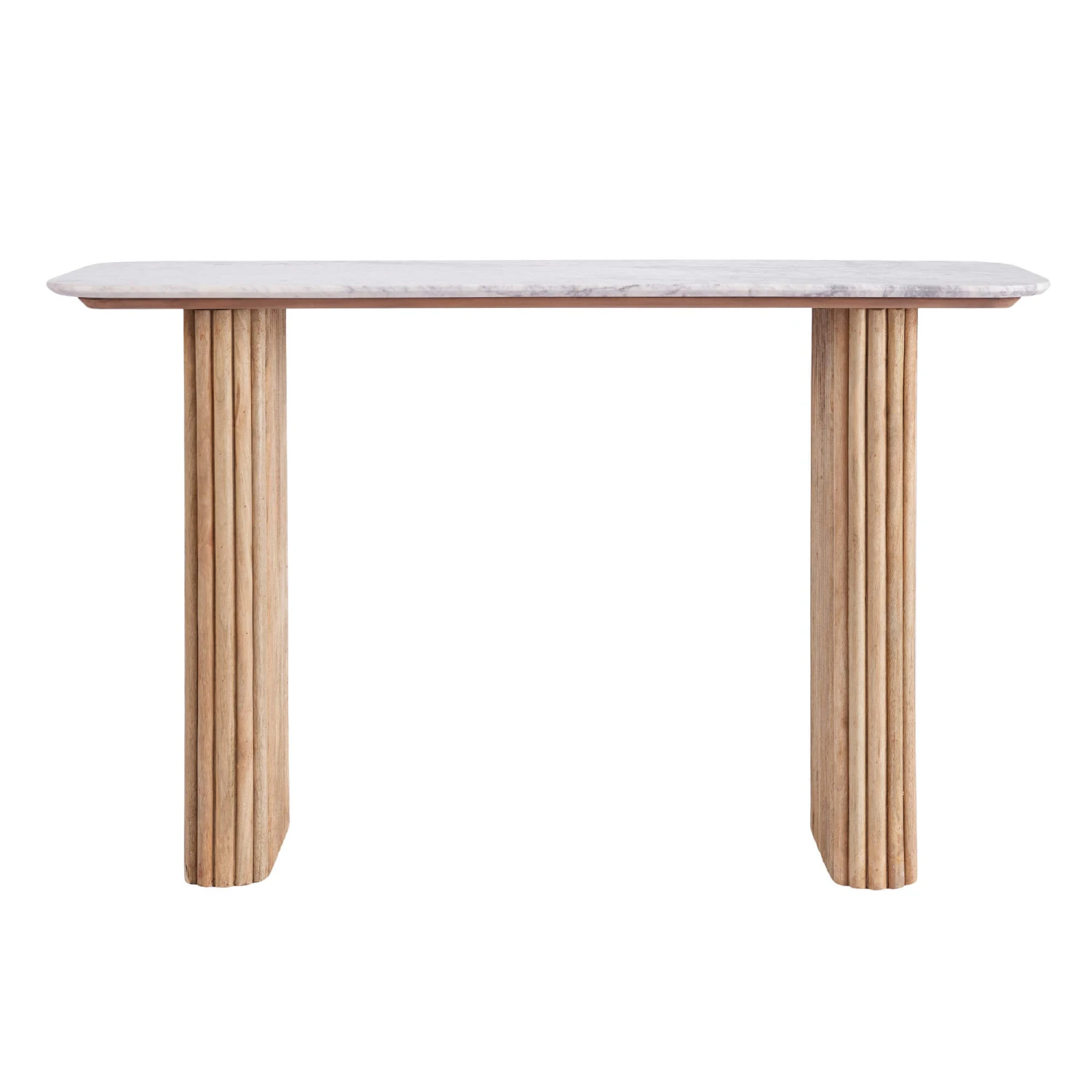Rochelle Mango Wood & Marble Console Table 5 Rochelle Mango Wood & Marble Console Table - Image 3