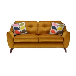 Orla Kiely Laurel Medium Bandon Gold Fabric Sofa