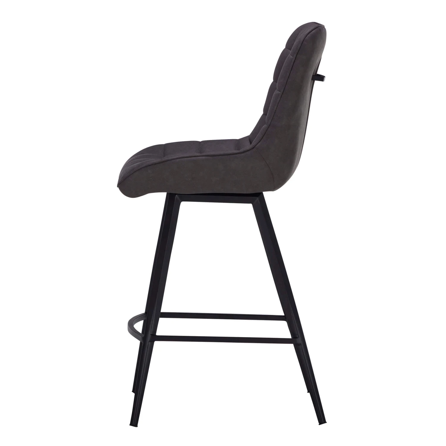 Moretti Grey Faux Leather Counter Bar Stool 5 Moretti Grey Faux Leather Counter Bar Stool - Image 3