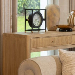 Linea 2 Drawer Elm Wood Console Table -Housing Units Shop 6d467976a30a3a03e1f6cd7917a9f7c2