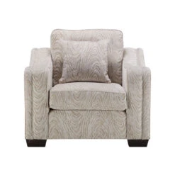 David Gundry Como Metropolitan Cream Fabric Armchair