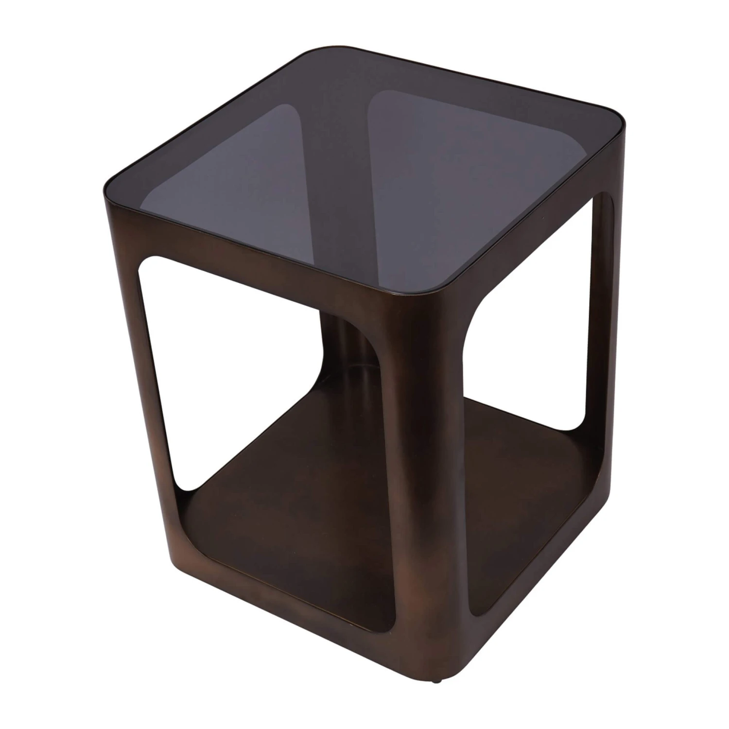 Libra Thorpe Metal Square Side Table With Glass Top 5 Libra Thorpe Metal Square Side Table With Glass Top - Image 3