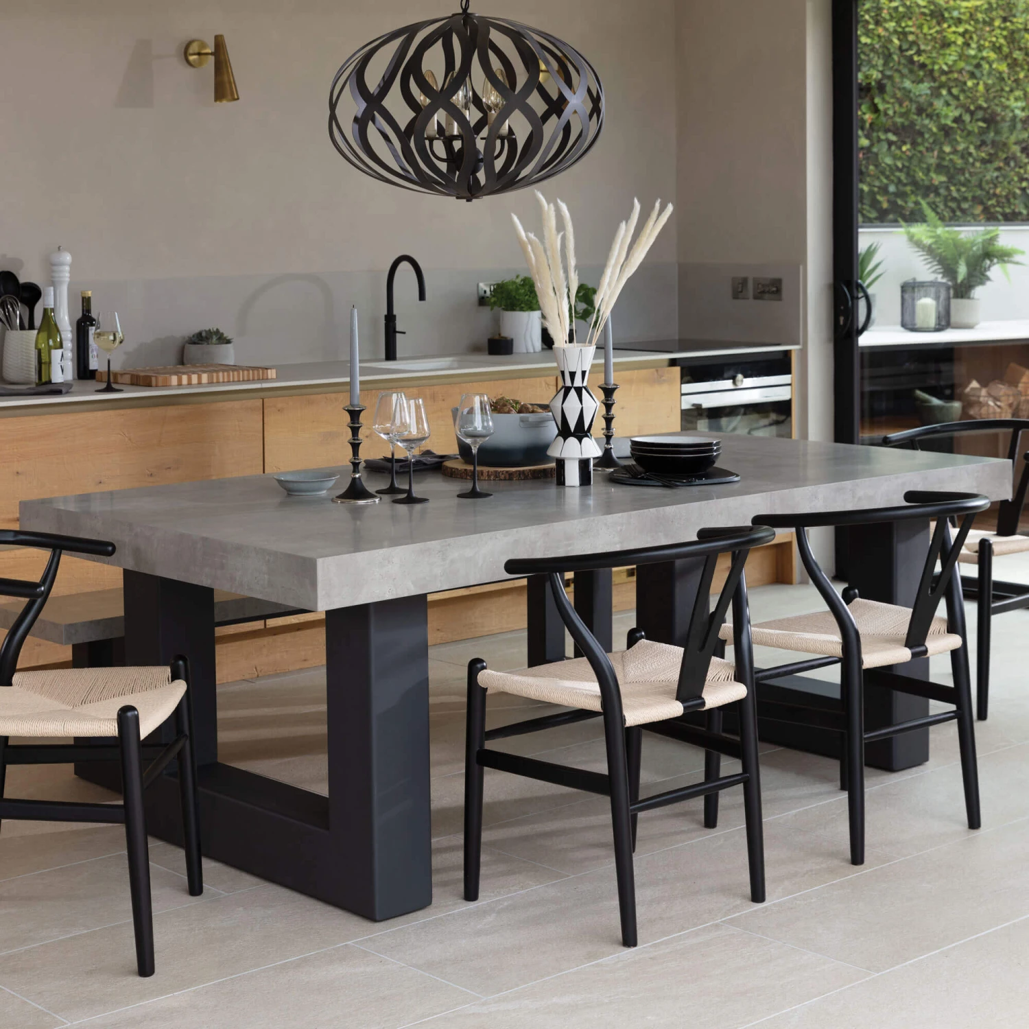 Ingrid Concrete-Effect 180cm Dining Table 6 Ingrid Concrete-Effect 180cm Dining Table - Image 4