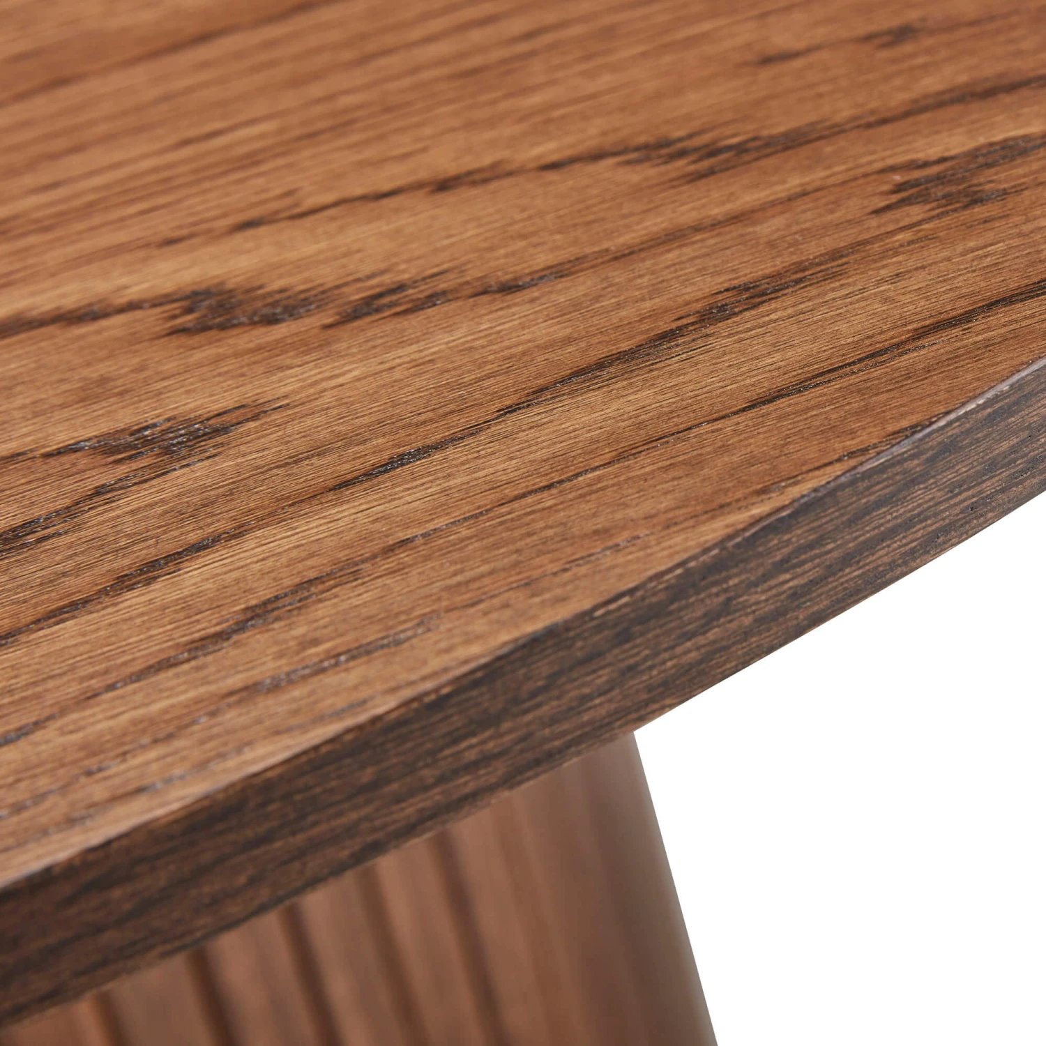 Annika Smoked Oak Slatted 120cm Round Dining Table With 4 Cabley Tumeric Dining Chairs 6 Annika Smoked Oak Slatted 120cm Round Dining Table With 4 Cabley Tumeric Dining Chairs - Image 4